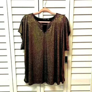 Cure Black & Gold Top Size 3XL NWT
